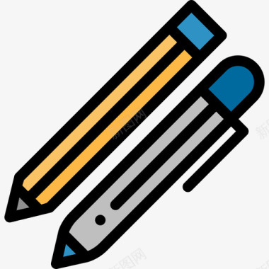 铅笔工具箱7线颜色图标图标