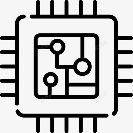 Cpu物联网35线性图标svg_新图网 https://ixintu.com Cpu 物联网35 线性