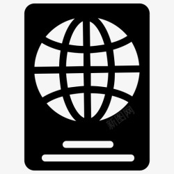 护照签证护照国际护照签证图标高清图片