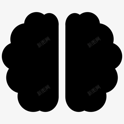 大脑头脑科学黑暗图标svg_新图网 https://ixintu.com 大脑 头脑 科学黑暗