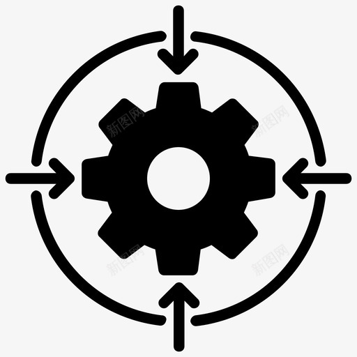 焦点设置业务设置配置图标svg_新图网 https://ixintu.com 业务设置 焦点管理 焦点设置 管理设置 配置 项目管理图示符图标