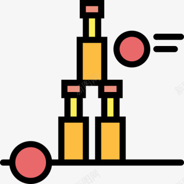 瓶子球游乐园13线颜色图标图标