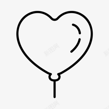 心气球生日活动图标图标