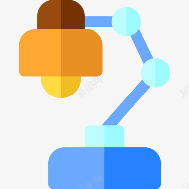 工作场所灯15扁平图标图标