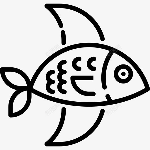 鱼类海洋生物13直系图标svg_新图网 https://ixintu.com 海洋生物13 直系 鱼类