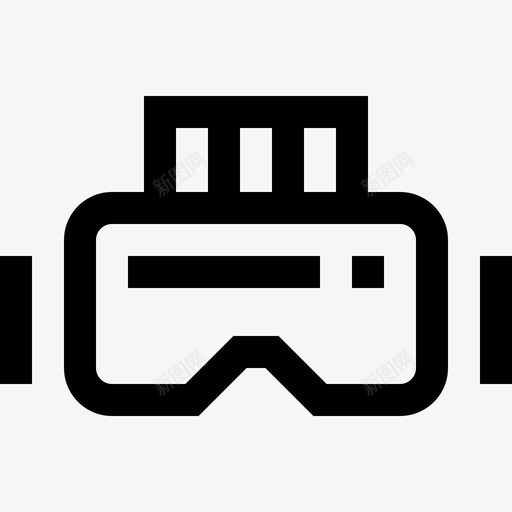 Vr眼镜运动和游戏线性图标svg_新图网 https://ixintu.com Vr眼镜 线性 运动和游戏