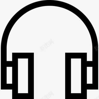 耳机影音室2线性图标图标