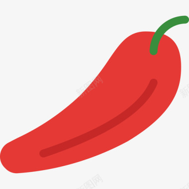 辣椒食物89平淡图标图标
