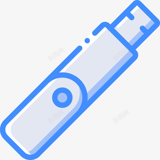 Pendrivepc组件4蓝色图标svg_新图网 https://ixintu.com Pendrive pc组件4 蓝色