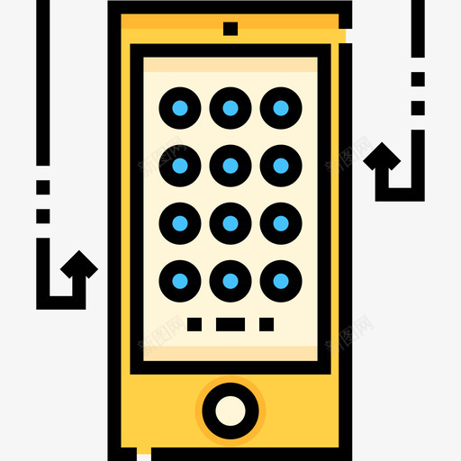智能手机互联网安全31线性颜色图标svg_新图网 https://ixintu.com 互联网安全31 智能手机 线性颜色