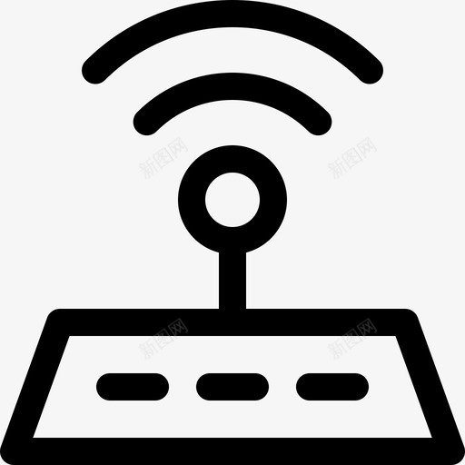 Wifi通信和媒体18线性图标svg_新图网 https://ixintu.com Wifi 线性 通信和媒体18