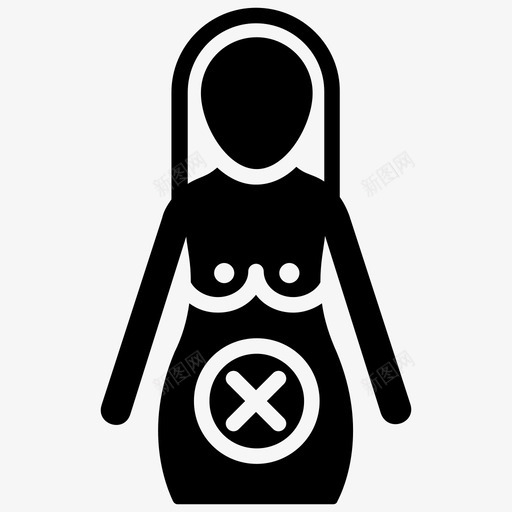 流产做母亲怀孕图标svg_新图网 https://ixintu.com 做母亲 妇科雕文图标 怀孕 杀胎剂 流产