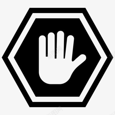 停止危险标志危险符号图标图标