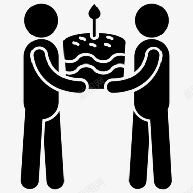 生日蛋糕生日庆祝生日聚会图标图标
