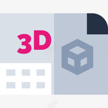 3d3d打印14平面图标图标