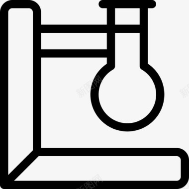 烧瓶科学54线性图标图标