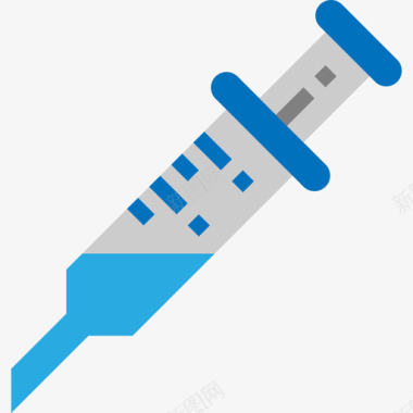 注射器科学48扁平图标图标