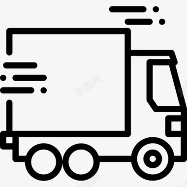 卡车运输2直线图标图标