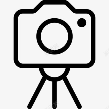 相机支架摄影图像线性图标图标