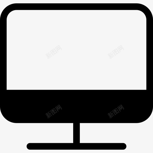 显示器台式计算机已填充图标svg_新图网 https://ixintu.com 台式计算机 已填充 显示器