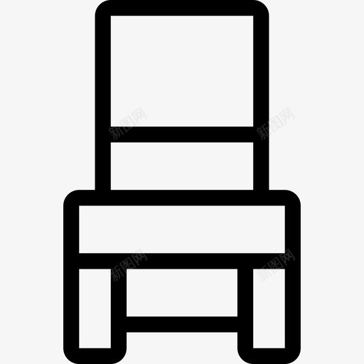 椅子客厅2直线型图标svg_新图网 https://ixintu.com 客厅2 椅子 直线型
