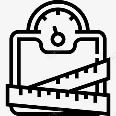 量表健康检查3线性图标图标