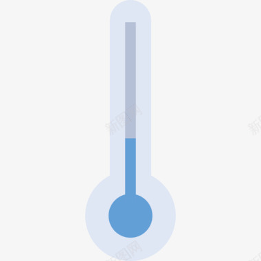 温度计天气65扁平图标图标