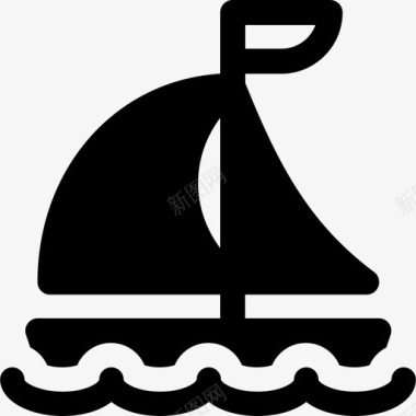 帆船水手6装满图标图标