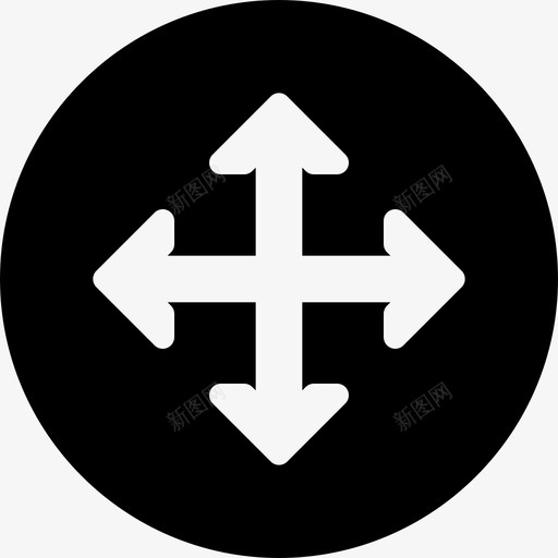 方向箭头25填充图标svg_新图网 https://ixintu.com 填充 方向 箭头25