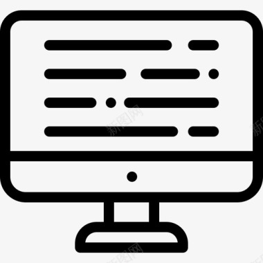 编码web开发18线性图标图标