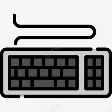 键盘工具24线颜色图标图标