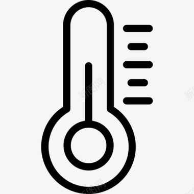 温度计兽医2线性图标图标