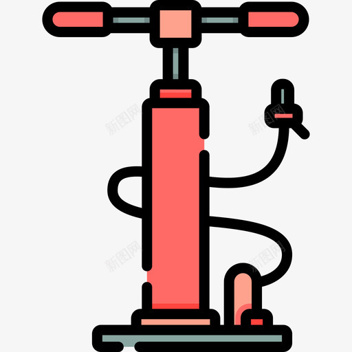 气泵自行车3线型颜色图标svg_新图网 https://ixintu.com 气泵 线型颜色 自行车3