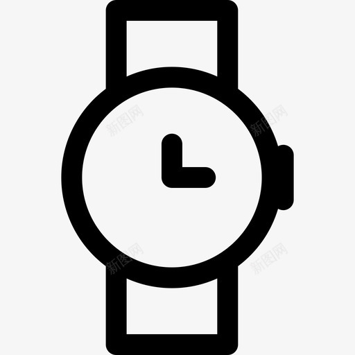 手表时间26直线型图标svg_新图网 https://ixintu.com 手表 时间26 直线型