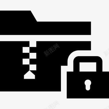 安全存档文件夹锁定图标图标