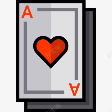 王牌14号赌场线性颜色图标图标