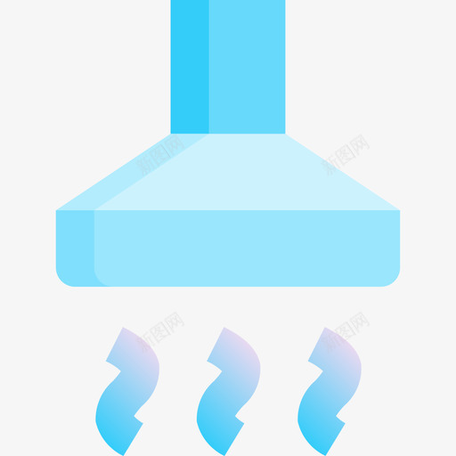 厨房油烟机家用电器6蓝色图标svg_新图网 https://ixintu.com 厨房油烟机 家用电器6 蓝色