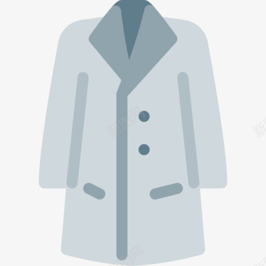 外套衣服和附件3平的图标图标