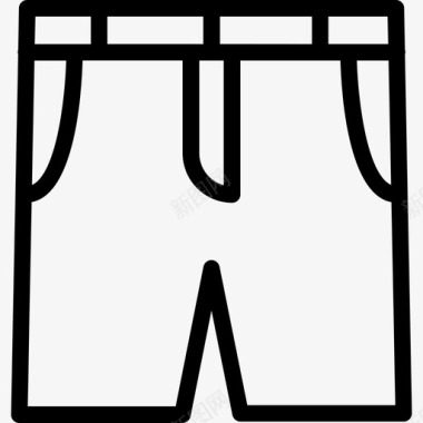 裤子衣服50直线型图标图标