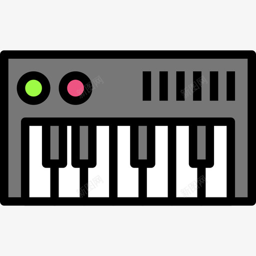键盘tech11线性颜色图标svg_新图网 https://ixintu.com tech11 线性颜色 键盘