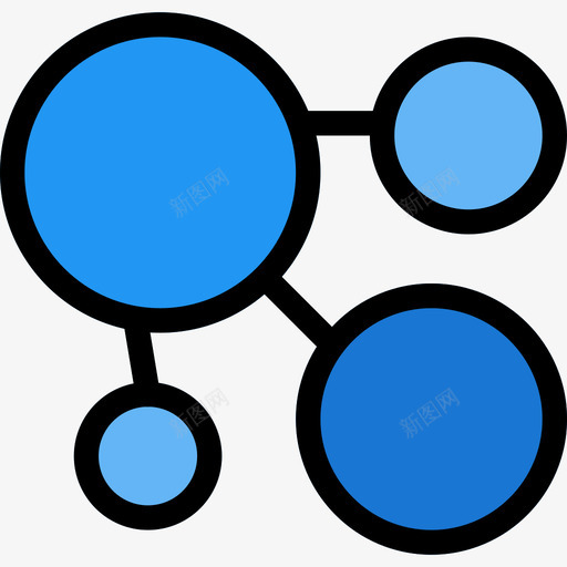 分子科学51线性颜色图标svg_新图网 https://ixintu.com 分子 科学51 线性颜色