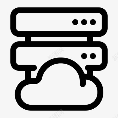 云服务器数据库托管图标图标