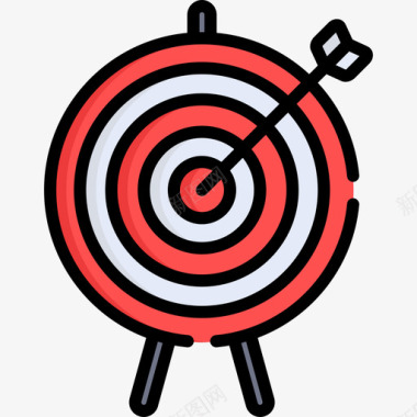 Targetstartups7线性颜色图标图标