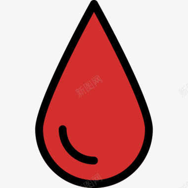 血滴医疗保健4线性颜色图标图标