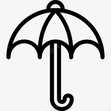 伞弹簧37线状图标图标