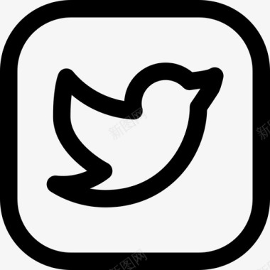 Twitter社交媒体28第32px行图标图标