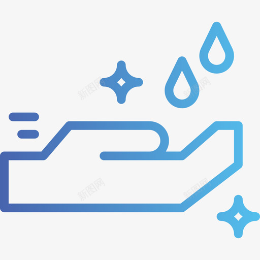 洗手清洁25梯度图标svg_新图网 https://ixintu.com 梯度 洗手 清洁25