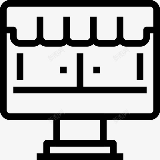 网上商店购物和电子商务5线性图标svg_新图网 https://ixintu.com 线性 网上商店 购物和电子商务5