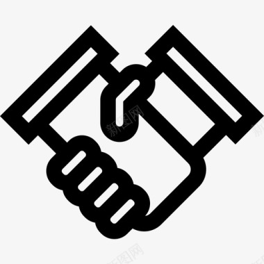 握手和平人权5直系图标图标