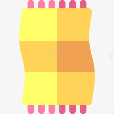 毛巾夏季14扁平图标图标